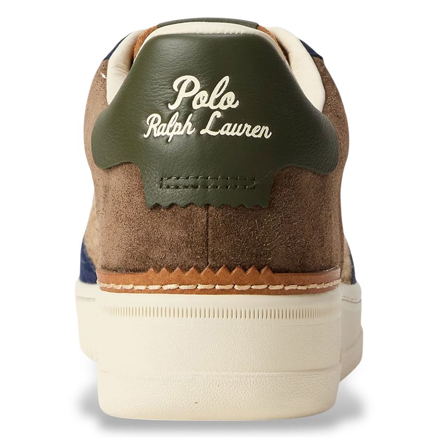 Masters Court in camoscio e tweed sneakers da uomo Polo Ralph Lauren | 809973703001